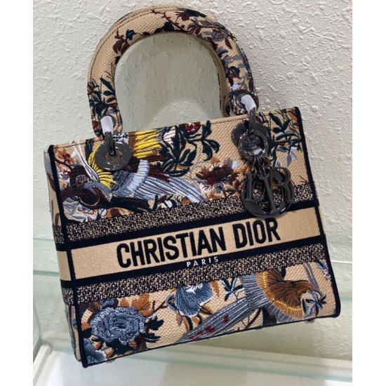 Replica Borsa Christian Dior Medium Lady D-Lite Albicocca