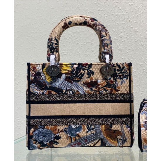 Replica Borsa Christian Dior Medium Lady D-Lite Albicocca