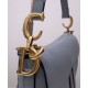 Replica Borsa da sella Christian Dior con cinturino blu scuro