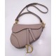 Replica Borsa da sella Christian Dior con cinturino caffè scuro