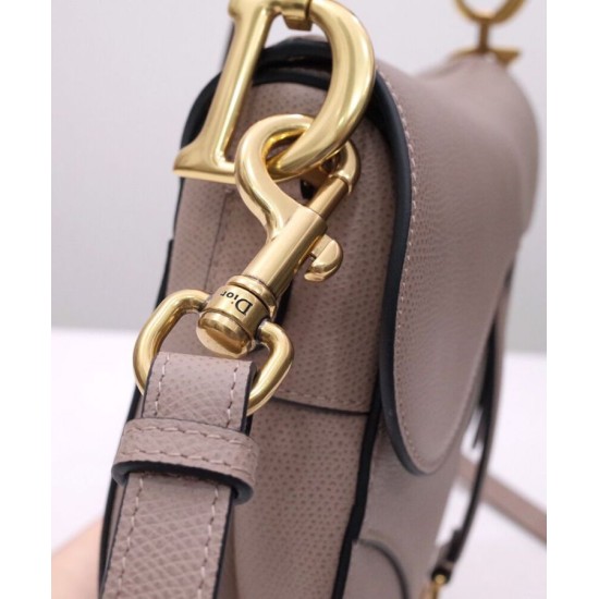 Replica Borsa da sella Christian Dior con cinturino caffè scuro