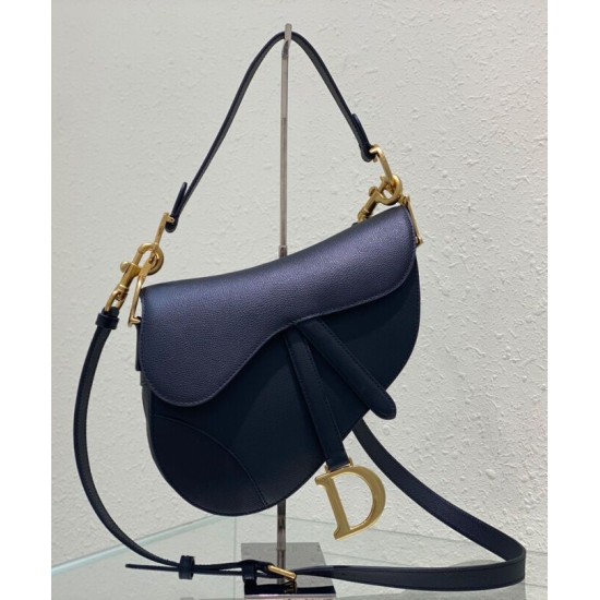Replica Borsa a sella Christian Dior con cinturino nero