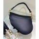 Replica Borsa a sella Christian Dior con cinturino nero