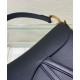 Replica Borsa a sella Christian Dior con cinturino nero