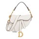 Replica Christian Dior Mini borsa a sella con cinturino bianco