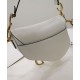 Replica Christian Dior Mini borsa a sella con cinturino bianco