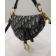 Replica Borsa Christian Dior Mini Saddle Con Tracolla Blu Scuro
