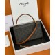 Replica Celine Box Triomphe In Tela Triomphe E Pelle Di Vitello Caffè
