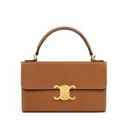 Replica Celine Box Triomphe In Pelle Di Vitello Naturale Caffè
