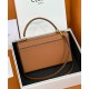 Replica Celine Box Triomphe In Pelle Di Vitello Naturale Caffè