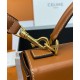 Replica Celine Box Triomphe In Pelle Di Vitello Naturale Caffè