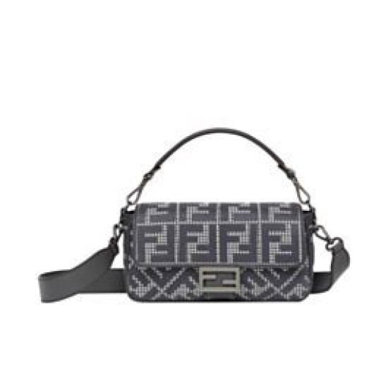 Replica Borsa Baguette Fendi 8BR600 Nera