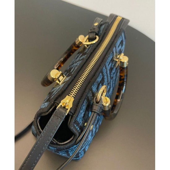 Replica Borsa Mini Fendi By The Way 8BS067 Blu Scuro Replica Borsa Mini Fendi By The Way 8BS067 Blu Scuro