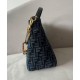 Replica Borsa con zip Fendi O'Lock 8BR805 blu