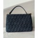 Replica Borsa con zip Fendi O'Lock 8BR805 blu