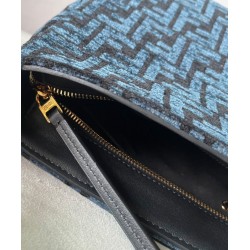 Replica Borsa con zip Fendi O'Lock 8BR805 blu Replica Borsa con zip Fendi O'Lock 8BR805 blu