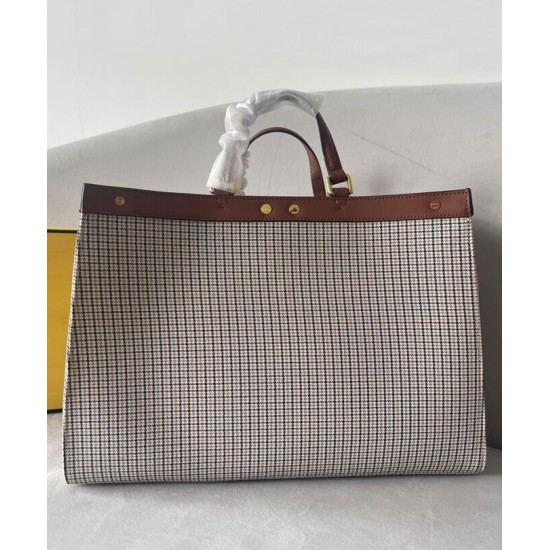 Replica Fendi X-Tote Bag 8BH374 Caffè