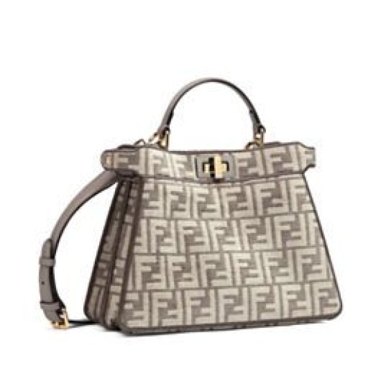Replica Fendi Peekaboo ISeeU Small 8BN327 Grigio Replica Fendi Peekaboo ISeeU Small 8BN327 Grigio