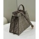 Replica Fendi Peekaboo ISeeU Small 8BN327 Grigio Replica Fendi Peekaboo ISeeU Small 8BN327 Grigio