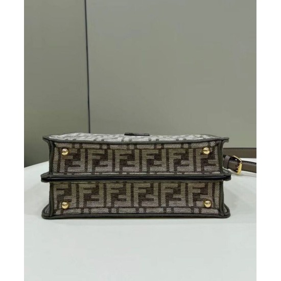 Replica Fendi Peekaboo ISeeU Small 8BN327 Grigio Replica Fendi Peekaboo ISeeU Small 8BN327 Grigio