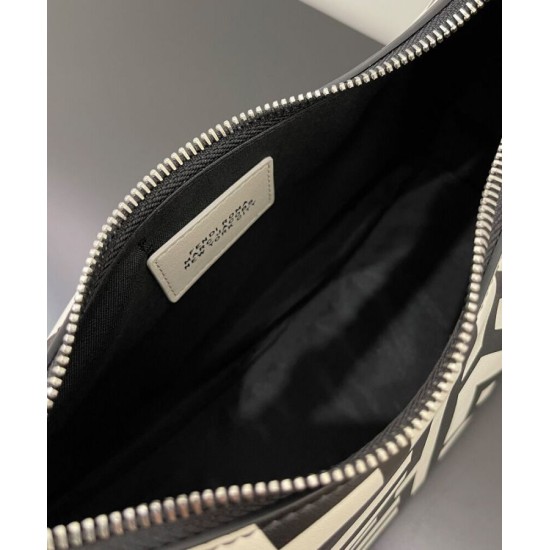 Replica Fendi Fendigraphy Piccola Capsule Bag Fendi Roma in pelle stampata bicolore 8BR798 Nera Replica Fendi Fendigraphy Piccola Capsule Bag Fendi Roma in pelle stampata bicolore 8BR798 Nera