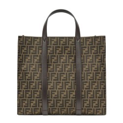 Replica Borsa Shopper Fendi 7VA390 Caffè