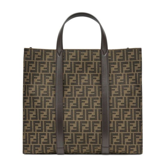 Replica Borsa Shopper Fendi 7VA390 Caffè