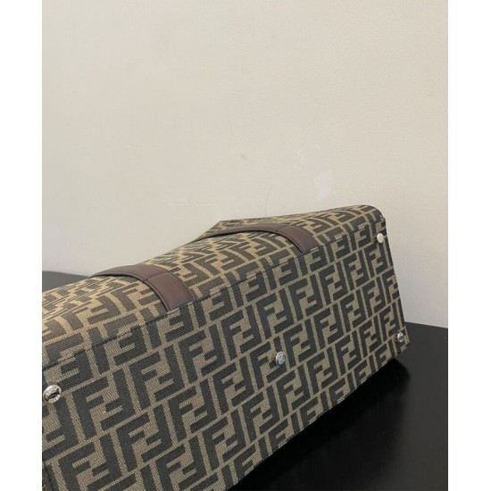 Replica Borsa Shopper Fendi 7VA390 Caffè