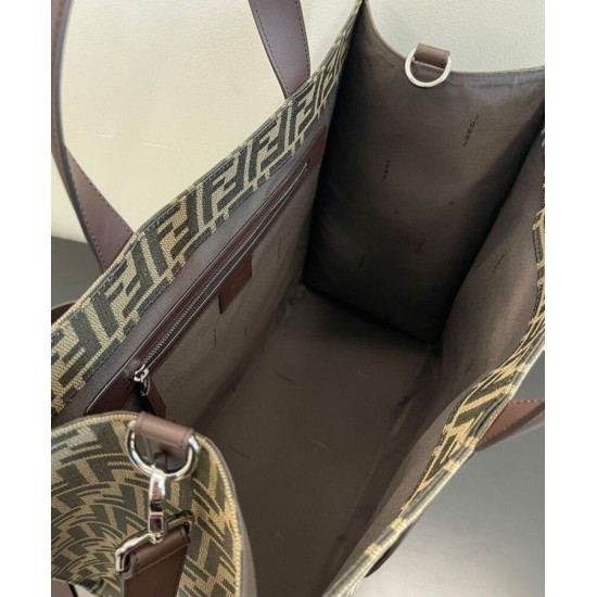 Replica Borsa Shopper Fendi 7VA390 Caffè