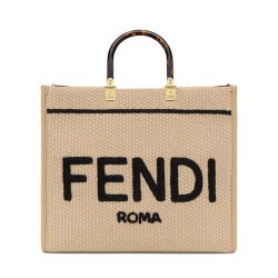 Replica Borsa tote media Fendi Sunshine 8BH386 Albicocca
