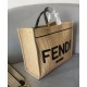 Replica Borsa tote media Fendi Sunshine 8BH386 Albicocca