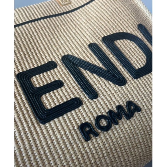 Replica Borsa tote media Fendi Sunshine 8BH386 Albicocca