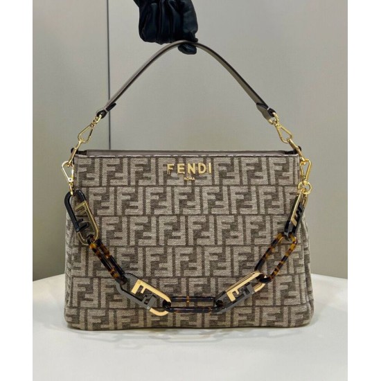 Replica Fendi O'Lock Zip 8BR805 Grigio Replica Fendi O'Lock Zip 8BR805 Grigio