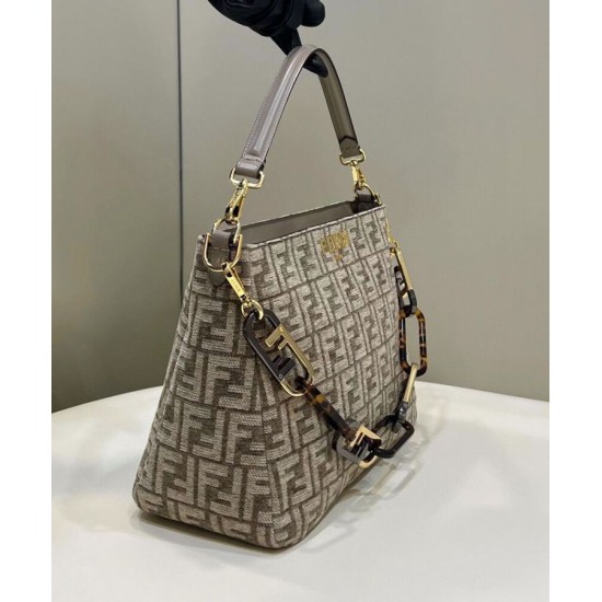 Replica Fendi O'Lock Zip 8BR805 Grigio Replica Fendi O'Lock Zip 8BR805 Grigio