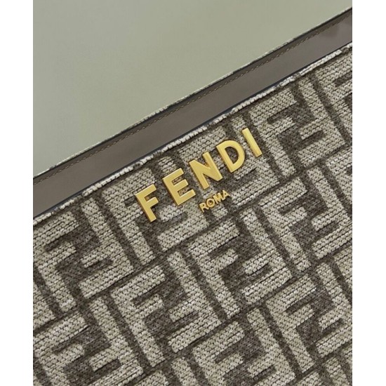 Replica Fendi O'Lock Zip 8BR805 Grigio Replica Fendi O'Lock Zip 8BR805 Grigio