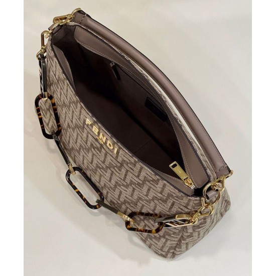 Replica Fendi O'Lock Zip 8BR805 Grigio Replica Fendi O'Lock Zip 8BR805 Grigio