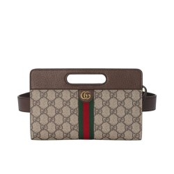 Replica Gucci Marsupio Ophidia 704196 Caffè Scuro