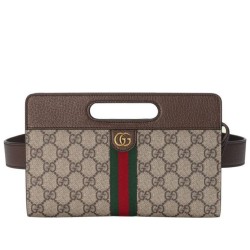Replica Gucci Marsupio Ophidia 704196 Caffè Scuro