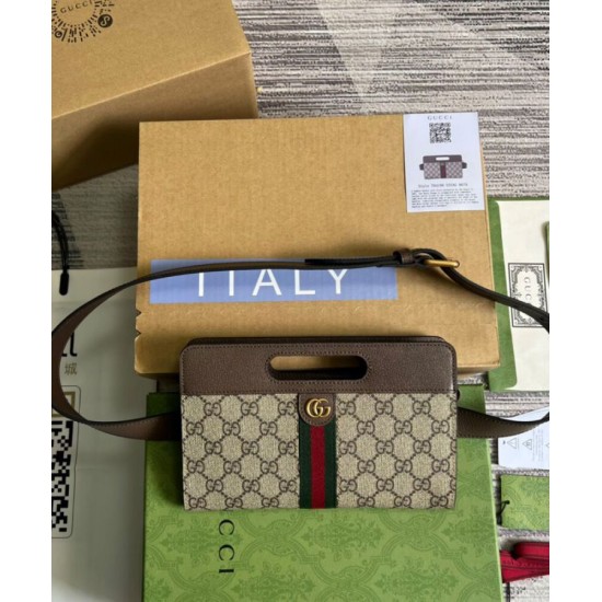 Replica Gucci Marsupio Ophidia 704196 Caffè Scuro