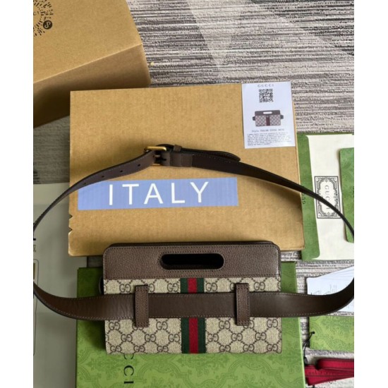Replica Gucci Marsupio Ophidia 704196 Caffè Scuro