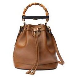 Replica Borsa a secchiello piccola Gucci Diana 724652 Caffè