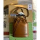 Replica Borsa a secchiello piccola Gucci Diana 724652 Caffè
