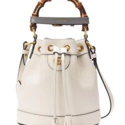 Replica Mini borsa a secchiello Gucci Diana 724667 bianca