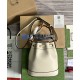 Replica Mini borsa a secchiello Gucci Diana 724667 bianca