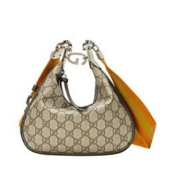 Replica Borsa a tracolla piccola Gucci Attache 699409 Caffè scuro
