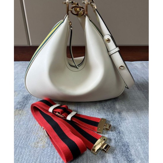 Replica Borsa a tracolla grande Gucci Attache 702823 Crema