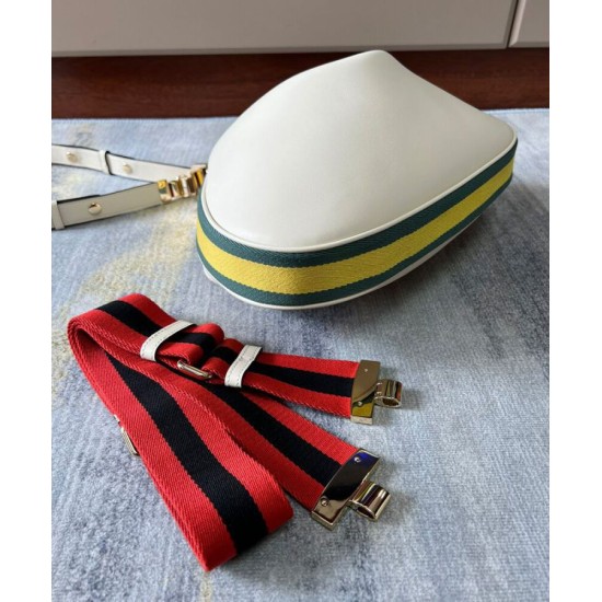 Replica Borsa a tracolla grande Gucci Attache 702823 Crema