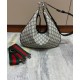 Replica Borsa a tracolla grande Gucci Attache 702823 blu scuro