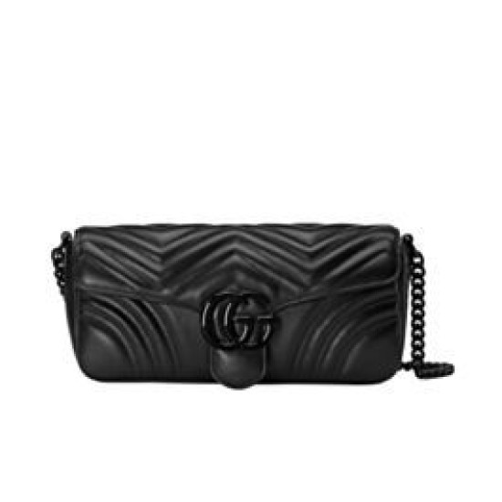 Replica Borsa a tracolla Gucci GG Marmont 734814 nera