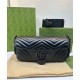 Replica Borsa a tracolla Gucci GG Marmont 734814 nera